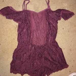 Purple romper